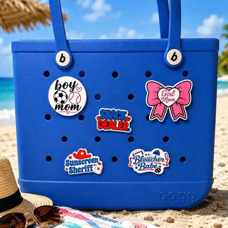 Summer Bogg Bag Charms - Cute Summer-Themed Decorative Accessories for Bogg Bags