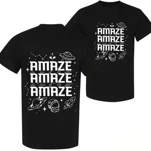 100 Percent Cotton Casual Style T-Shirt Amaze Space Theme Summer Wear Gift For Space Enthusiasts Sci-Fi Movie 2026  Project Hail Mary