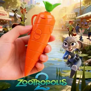Judy & Nick Carrot Voice Recorder Electronic Sound Toy Can Write Graffiti Ballpoint Pen Novelty Voice Recorder Pen Gift