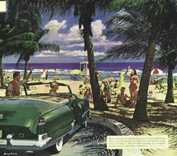 60" x 20" Miami Poster