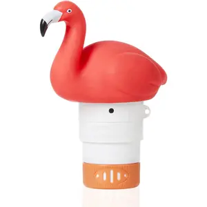Flamingo Chlorine Floater for 1" Tab ONLY, Mini Floating Pool Chlorine Dispenser