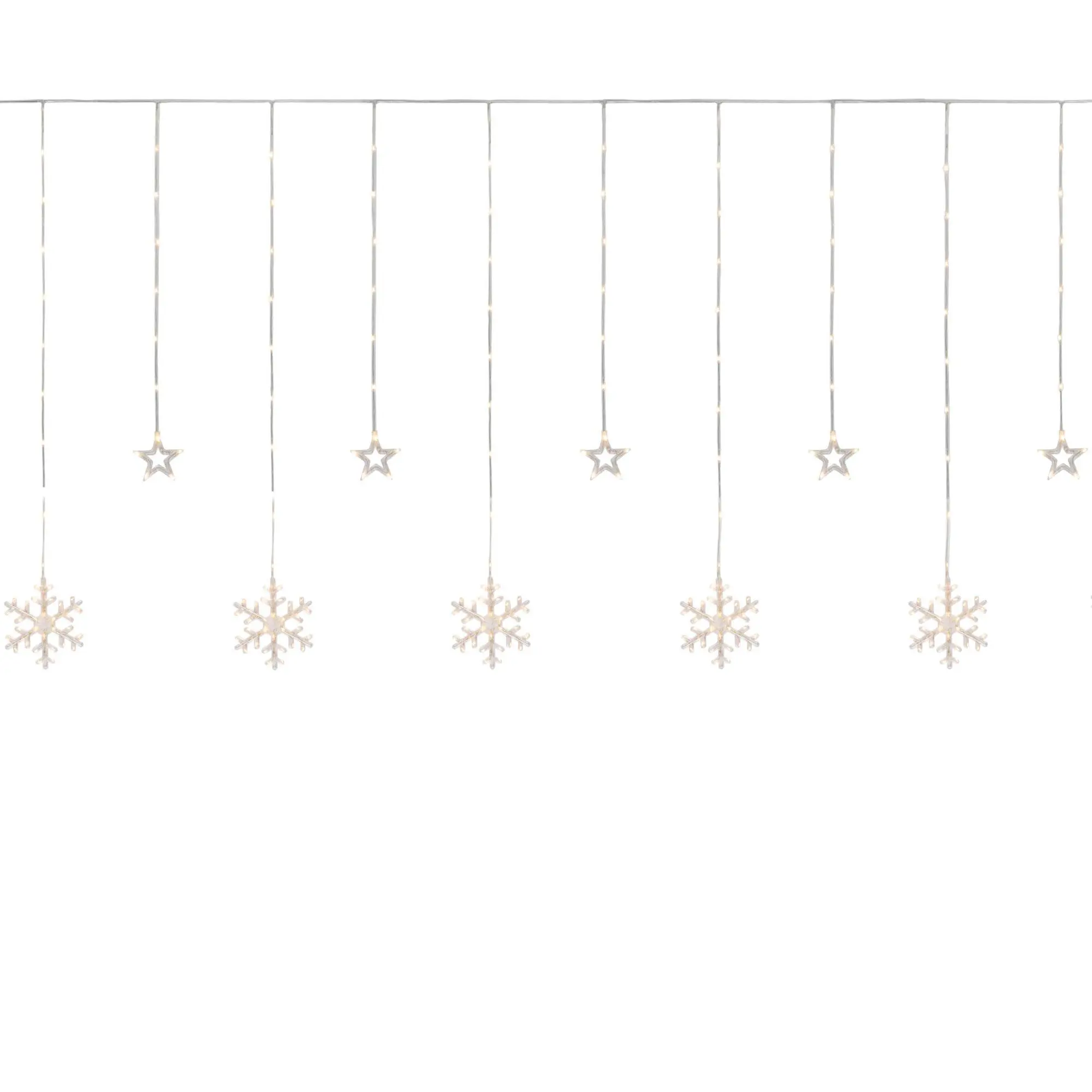 Northlight 250 Clear LED Star & Snowflake Window Lights Northlight 250 Clear LED Star & Snowflake Window Lights