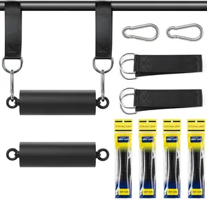 Pull Up Climbing Hold Grips, Non-Slip Rock Climbing Holds  Set, Grip Pull Up Handle and Hanging Straps Use for Finger , Forearm, Core Strength and