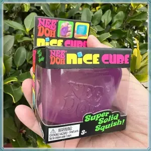 Schylling NeeDoh Nice Berg Giant Cube, Sensory Stress Relief Squeeze Toy with Super Solid Squish