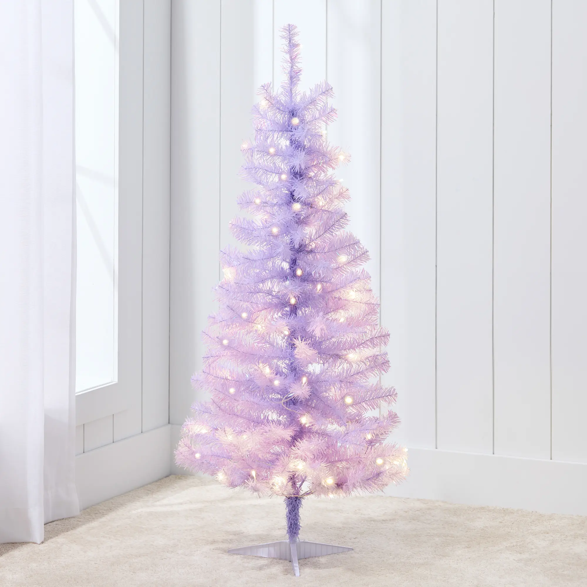 Best Choice Products 4ft Pre-lit Colored Christmas Tree, Artificial Tree Holiday Decor w/ LED Lights