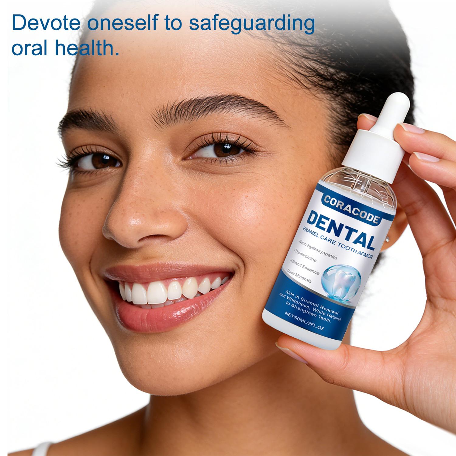 CORACODE Tooth Armor Liquid Drops with Nano Hydroxyapatite & Theobromine, Enamel Strengthening Tooth Drops for Sensitive Teeth, Oral Care Drops for Fresh Breath, Healthy Smile and Daily Teeth Care CORACODE Tooth Armor Liquid Drops with Nano Hydroxyapatite & Theobromine, Enamel Strengthening Tooth Drops for Sensitive Teeth, Oral Care Drops for Fresh Breath, Healthy Smile and Daily Teeth Care