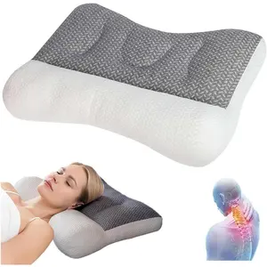 Pillow for Sleep Apnea, Orthopedic Deep Sleep Pillow, Pro Ease Sleep Apnea Pillow, Ergonomic Pillow for Neck and Shoulder, Pillow for Side, Back, Stomach Sleepers