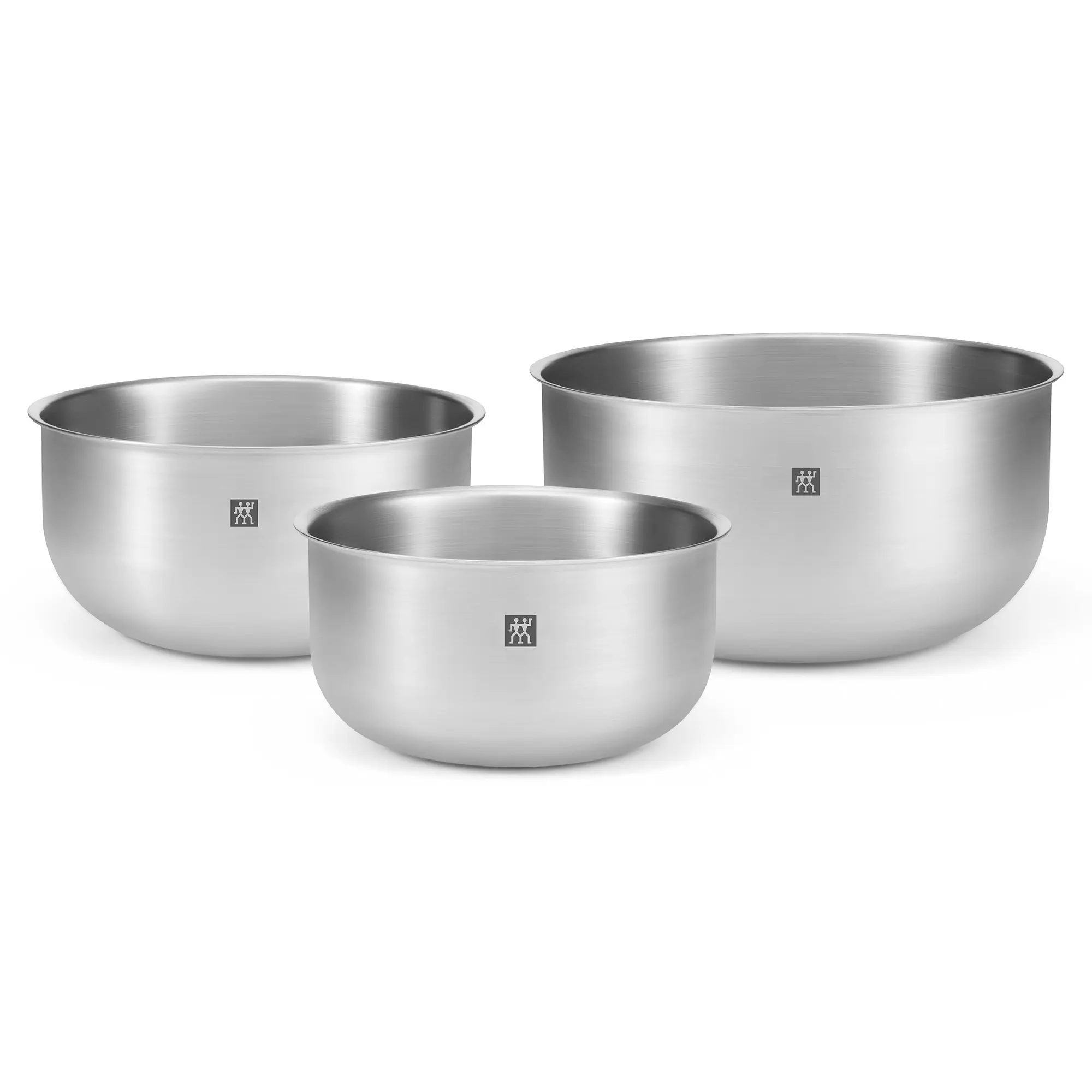 ZWILLING Prep 3-pc Brushed Stainless Steel Nesting Bowls Set ZWILLING Prep 3-pc Brushed Stainless Steel Nesting Bowls Set