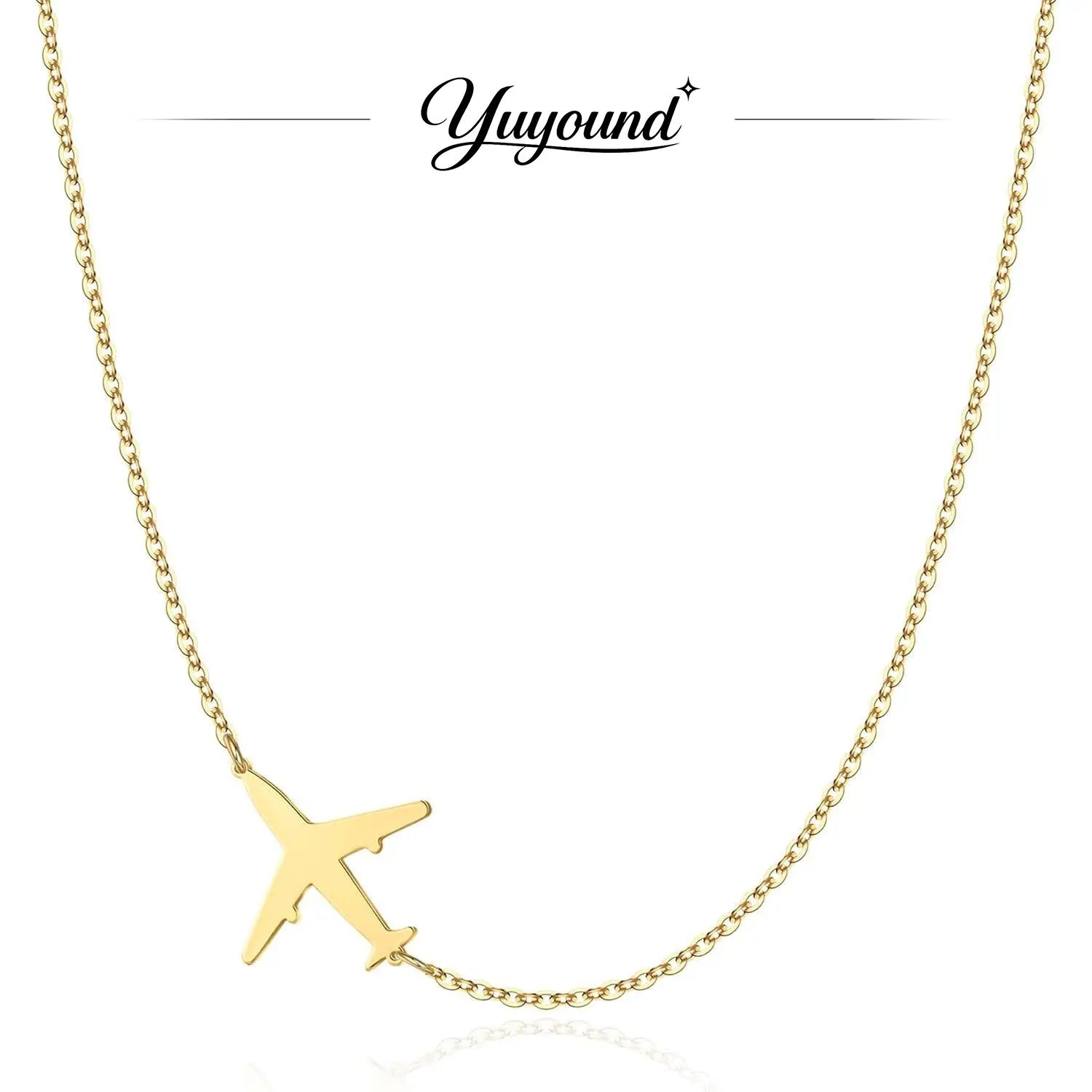 Women's Dainty Pendant Necklace, Airplane Swallow Lightning Dragonfly Shape, Shiny CZ Inlaid, Adjustable Chain Choker, Minimalist Daily Jewelry, Perfect Gift for Birthday Holiday Party, Dainty Fashion Jewelry, Jewelry For Women