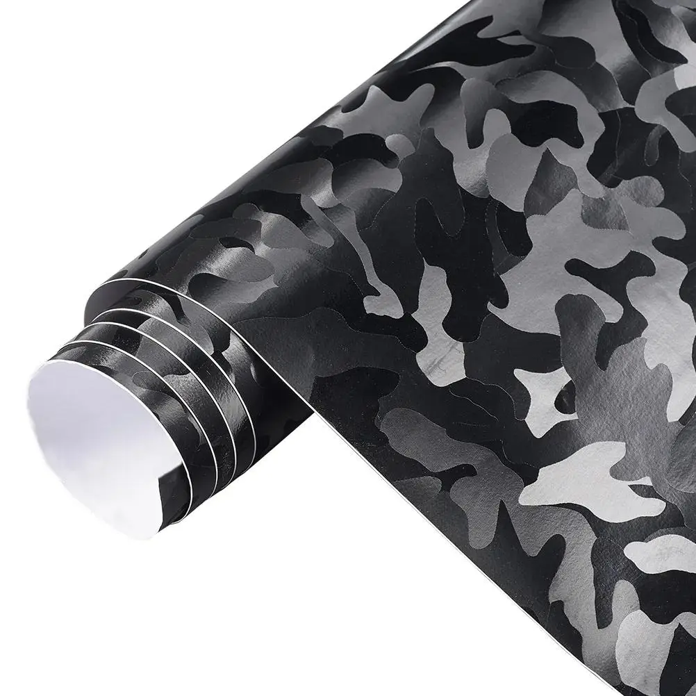 Premium Ghost Camouflage Adhesive Vinyl Car Stickers, Truck Car Decal, Self Adhesive Wrapping Car Wrap Film Roll, Diy Decal Film, Car Exterior Accessories, Truck Decals, Decal For Cars, Vehicle Exterior Decoration