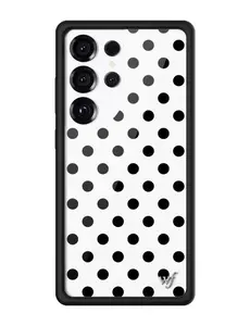 Polka Dot | White and Black Samsung Galaxy Case