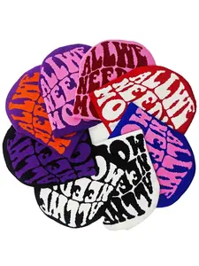 New Knitted Hat Woven Woolen Cap Trendy Letter New Pullover Style, Casual Loose-Fitting Fall & Winter Accessory