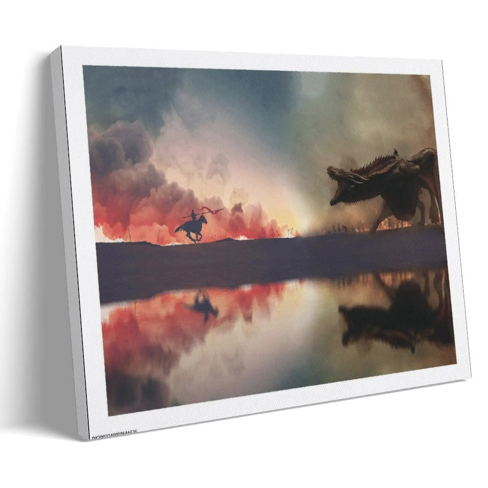 Daenerys-Targaryen, Dragon, Jaime Lannister Canvas Art Posters Music Album Cover Posters Canvas Wall Art High-Resolution Vintage Band & Artist Prints for Room