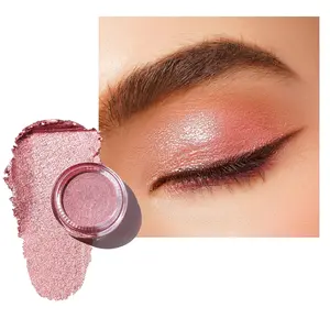 Cream Eyeshadow also for Highlighter Large Capacity Highly Pigmented Eye Shadow Waterproof &Long Lasting with Moisturizing Formula, Shimmer Glitter Eye Makeup. 6g