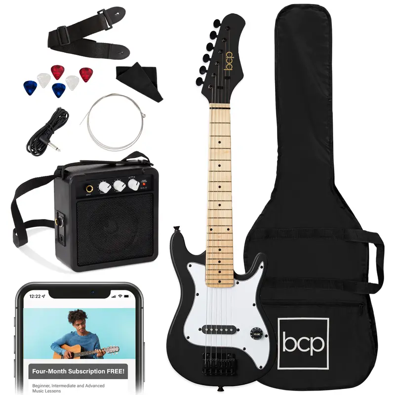 Best Choice Products 30in Kids Electric Guitar Beginner Starter Kit w/ 5W Amplifier, Strap, Case