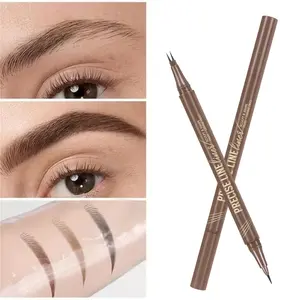 1PC Ultra-Fine Dual-Tip Eyebrow Pencil - Precision Applicat, Waterproof & Sweatproof, Long-Lasting, Smudge-Proof for Natural, Defined Brows, Suitable for All Skin Tones, Ideal Valentine's & Birthday Gift