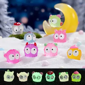 Halloween luminous dark black coal ball elf diy decoration accessories landscape resin ornaments