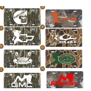 Camo License Plates - Sitka, Remington, Cummins, Chevy, GMC, Ford, Drake, Snap-on - Durable Aluminum Car Tags - Hunting & Truck Accessories - Gifts for Him