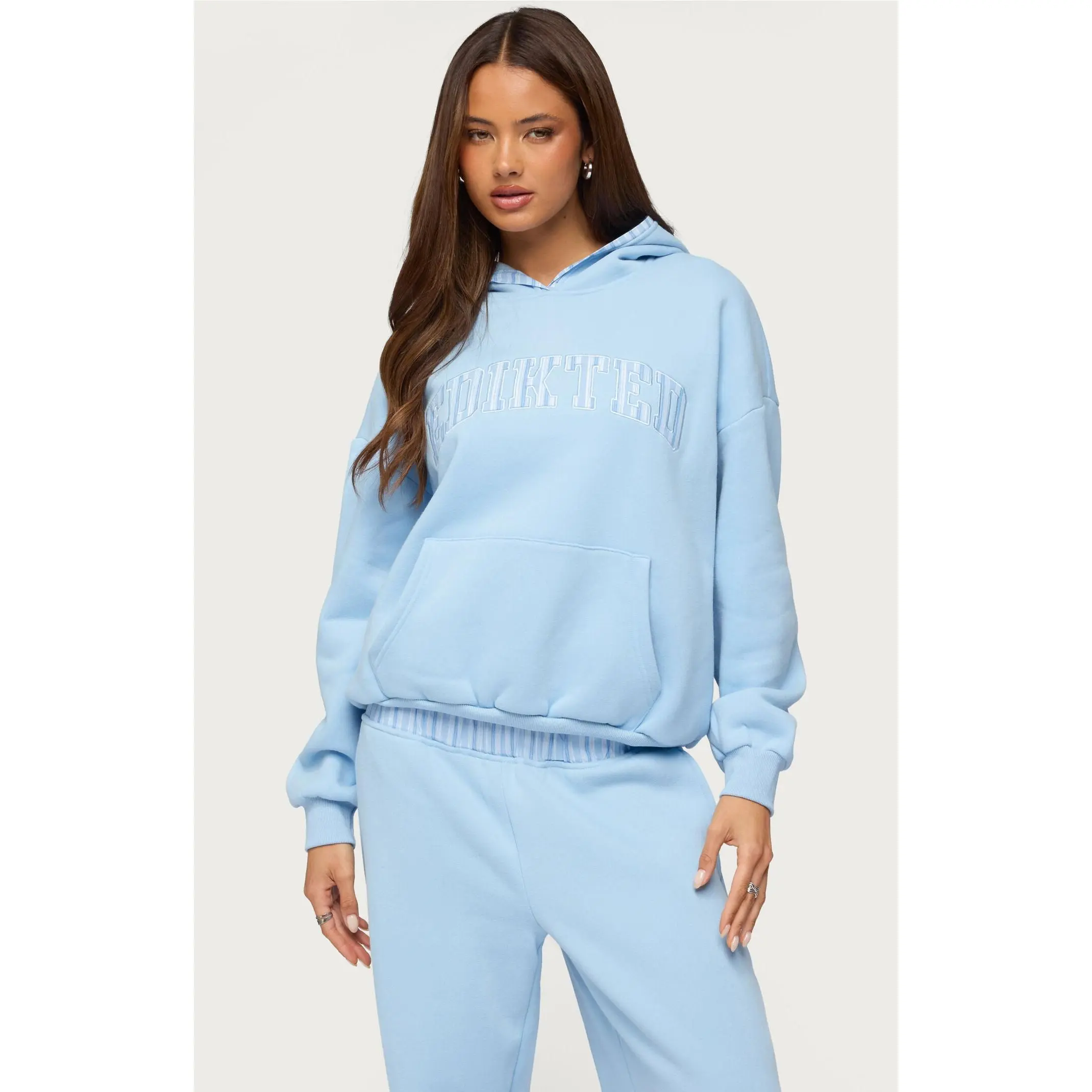 Edikted Women's Core Striped Oversized Hoodie