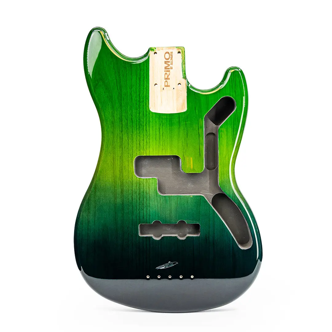 PRiMO Fender Mustang Bass Replacement Body - Dragonfly, with Bridge, Heel Pocket, Scale Length Compatibility, Polyurethane Finish, 12 Months Warranty, for All Seasons Guitar Repair, 30" Scale Length Necks