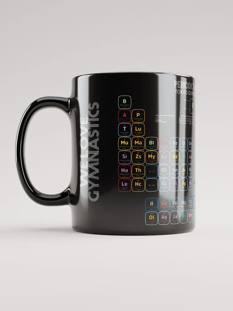 Periodic Table of Gymnasts 2016-2021 Quintennium Edition Mug Drinkware Tumbler