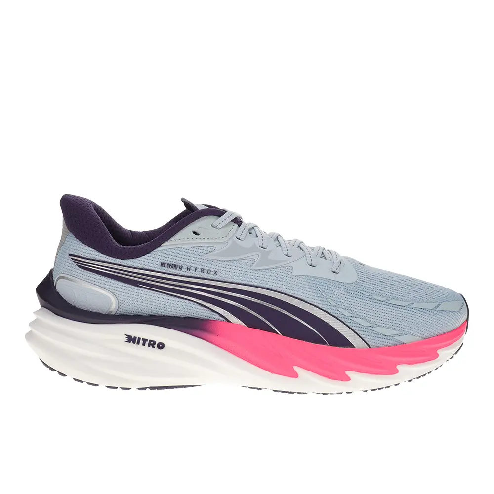 PUMA Mens X Hyrox Velocity Nitro 4 Running Sneakers Shoes - Blue