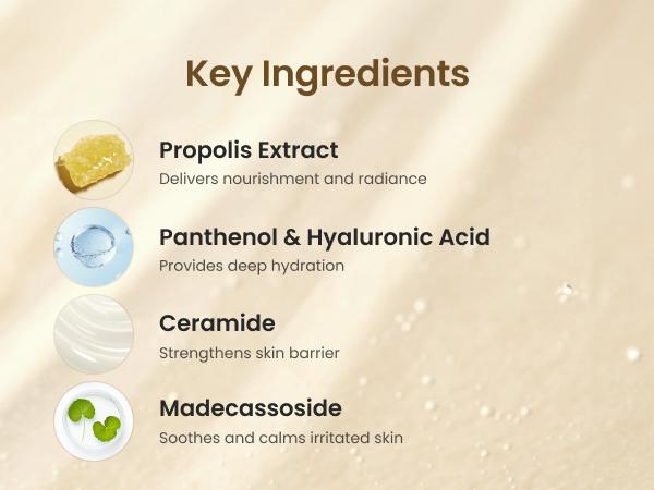 Sensitive Skin Soothing Duo (Propolis Rescue Ampule + Toner), Niacinamide with IP-BHA , Sensitive/Blemish Skin, Soothing, Hydrating, Mimizing Pores, Lightweight Facial Essence, Glass Skin, Korean Skincare (50ml+150ml)