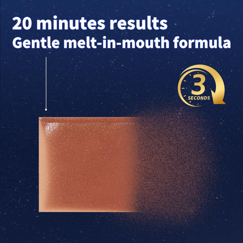 VLL Melatonin Fast-Melt Sleep Oral Strips – 5mg Melatonin Sleep Support | With L-Tryptophan, B6, B5, GABA | Sugar-Free | Blueberry Flavor | 30-Day Supply