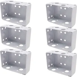 TIHOOD 6PCS 2Inch Blind Brackets Low Profile Box Mounting Bracket for Window Blinds TIHOOD
