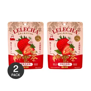 LELECHA 2-Pack Strawberry Oolong Tea Bags - 7 Bags Per Pack (14 Total) - Cold & Hot Brew - Fruity, Refreshing, Perfect for Yami