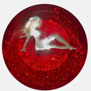 Twisted Shifterz - Chrome Lady Brake Knob Glitter