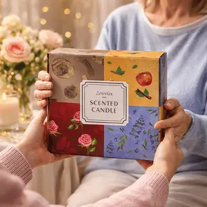 4-Piece Candle Gift Set for Mom – Rose & Lavender Aromatherapy Candles, Natural Soy Wax, Perfect Mother’s Day Gift for Wife, Grandma, Women – Cozy Home Fragrance for Relaxation & Stress Relief