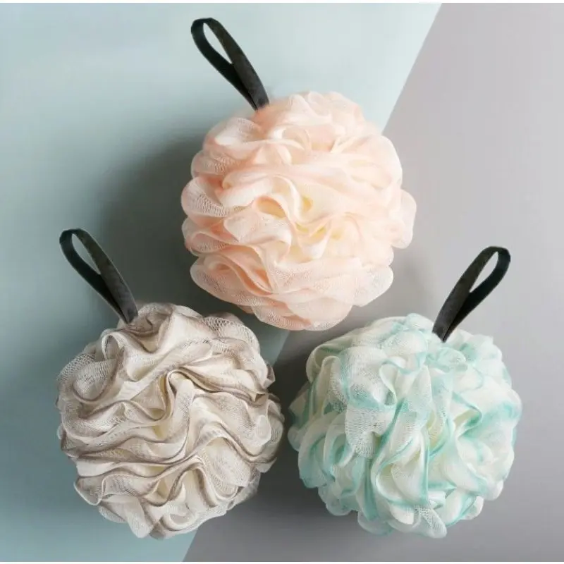 2PCS High end bath ball large new style bath flower soft durable cute girl bath ball bath massage back bath ball Bathroom Accessory