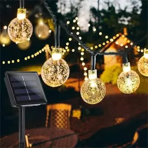 Solar Fairy Lights Outdoor Weatherproof 8 Modes Crystal Ball For Garden, Trees, Christmas, Wedding, Party 36FT