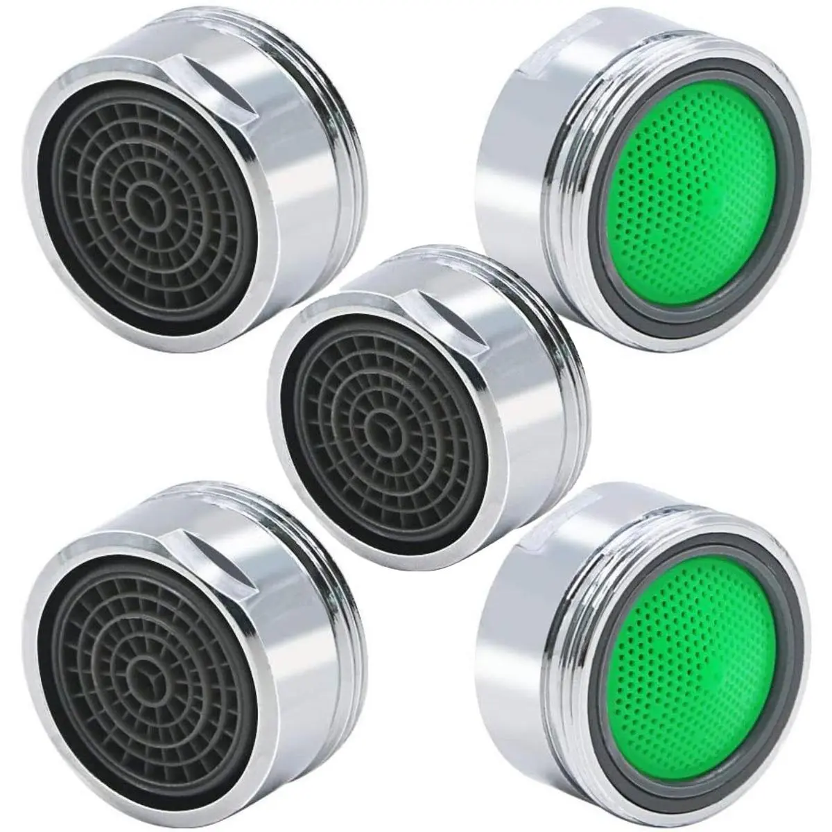 Faucet Aerator with Rubber Gasket, 4 Counts/set Sink Aerator with Teflon Tape, Water Filter for Sink Faucet, Laminar Bubble Water Saving Faucet Aerator, Kitchen Drinking Utensils, Kitchen Accessories