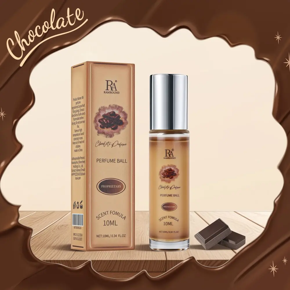 Chocolate Perfume Roll On,Unisex Musk Concentrated Fragrance,Sweet Woody Jasmine Scent,Long-Lasting Alcohol-Free Gift Set for Dating/Daily Use