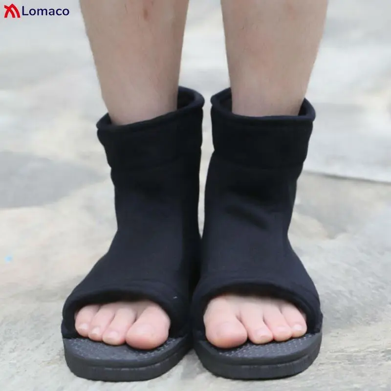 Blue Ninja Shoes Konoha Uchiha Sasuke Sakura Haruno Hatake Kakashi Cosplay Shoes