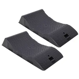2PACK Tire Saver Ramps,Car Tire Wheel Ramps,Anti-Slip Hard Plastic Design,Thickened material resistant to aging, stable tire support without slipping, scratch resistant and durable, and can also assist in repairing pad wheels
