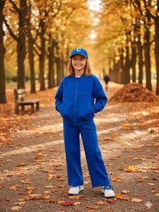 New Arrival Alert Sweet Dreamy Soft Kids' Pink Quarter-Zip Pullover Top & Cargo Sweatpants Set with Front Pocket Detail Comfy Ribbed Cuffs Ultra-Soft Cotton Blend for Winter Warmth Everyday Stylish Easy Wear Casuals Ideal for Little Girls' Playtime