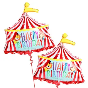 Circus Tent Carnival Balloons - Gaint 30 InchPack Of 2 | Carnival Theme Party Decorations | Circus Balloons For Carnival Decorations | Circus Birthday Party Decorations | Carnival Tent