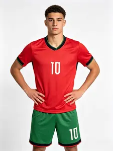 New Football Kit Set, Uefa Champions League Fan Jersey, Men's Sports, Short Sleeve Shirt, Shorts, Training Gear, Soccer Equipment