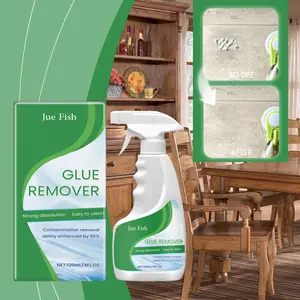 Jue-Fish Household Glue Removal Agent Household Glass Door and Window Stickers Cleaning Glue Residue Removal Spray