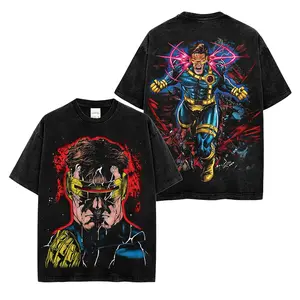 Cyclops Premium Acid Washed Shirt, Optic Rage Graphic Tee, Character Comics Fans Shirt, Superhero Washed Shirt, Comic Book Fans T-Shirt, Superhero Graphic Tee