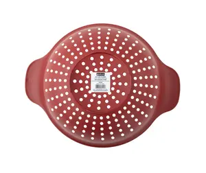 ook PROfreshionals 6-Quart Plastic Strainer Colander, Red