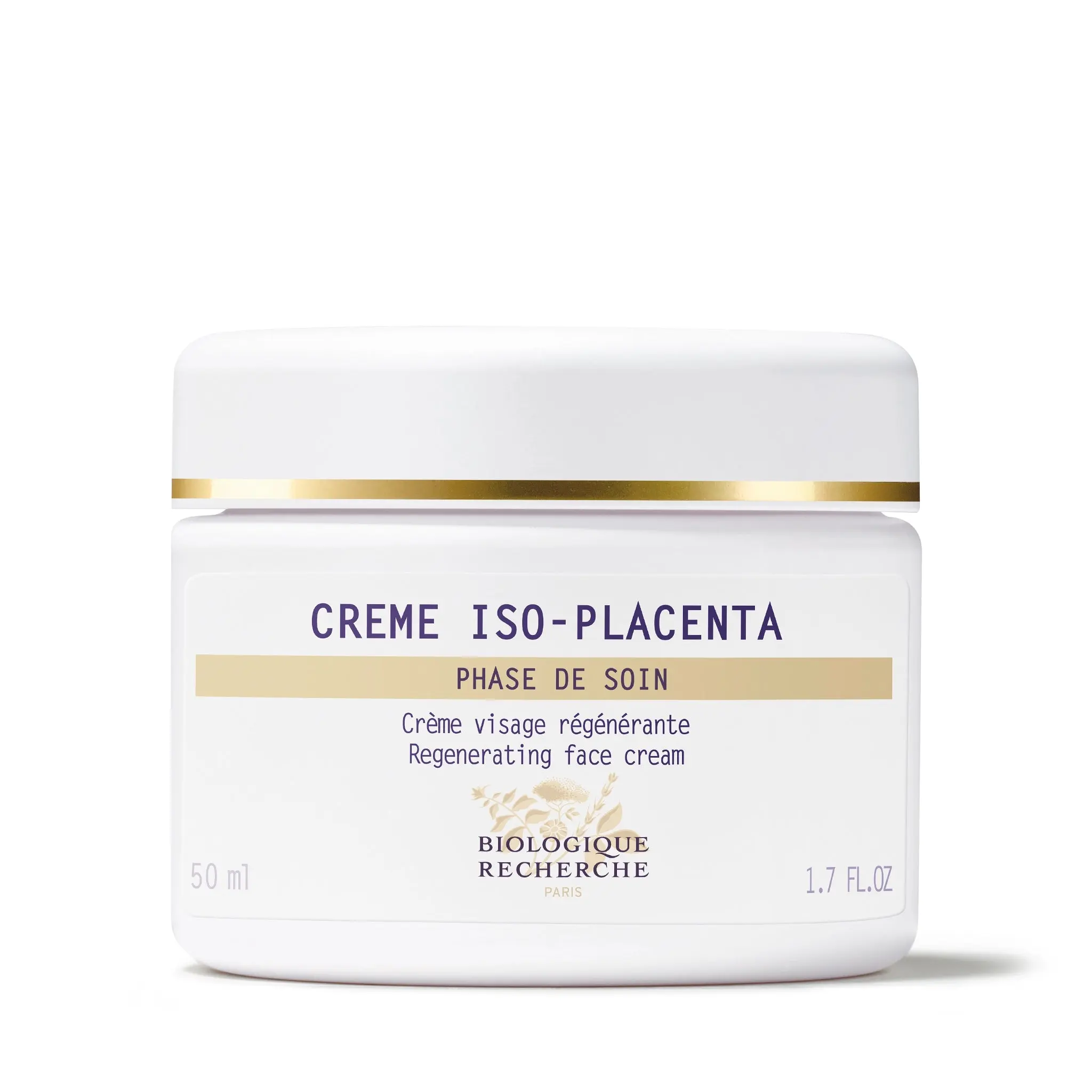 Biologique Recherche Creme Iso-Placenta 50ml - Regenerating Cream for Post-Acne Repair & Skin Restoration with Biomimetic Placenta Peptides