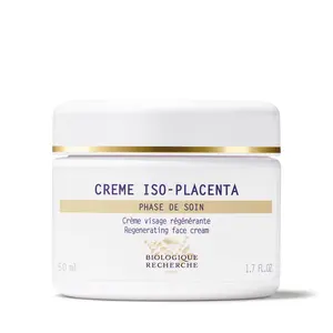 Biologique Recherche Creme Iso-Placenta 50ml - Regenerating Cream for Post-Acne Repair & Skin Restoration with Biomimetic Placenta Peptides