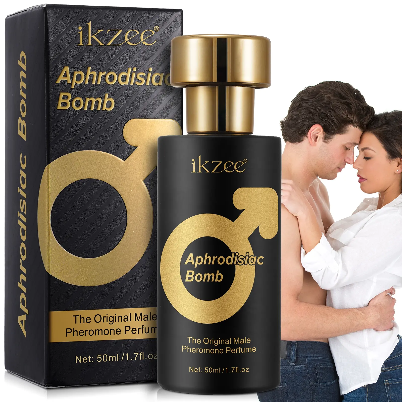 Ikzee 50ML Men's Perfume Bomb, Pheromones Perfumes, Gentleman Fragrance, Long-Lasting Scent, Designed for Men, Boosts Confidence, Ideal Gift Choice, Pheromones Infused Fragrance, Fragrances Perfume, Perfume Cologne