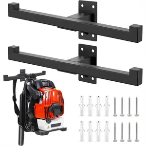 Backpack Leaf Blower Hanger, Backpack Blower Storage Organizer Holder, Heary Duty Chainsaw Wall Mount, Tactical Gear Stand (2 Pack)