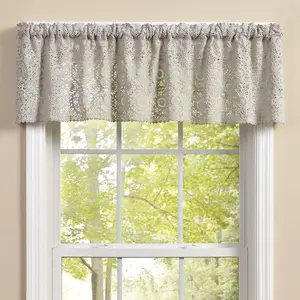 Mist Grey Lace Valance