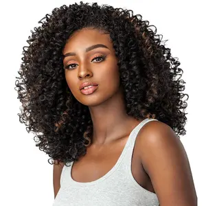 Sensationnel Instant Weave Curls Kinks & CO Synthetic Half Wig CURLY 3B-3C SHOW STOPPER